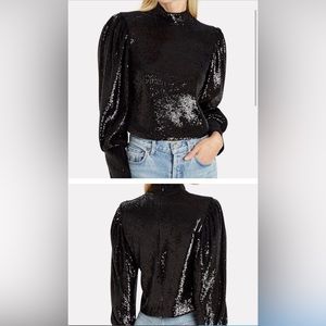 A.L.C. Black sequin Perfect condition top